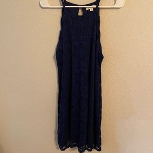 Women’s blue cocktail dress